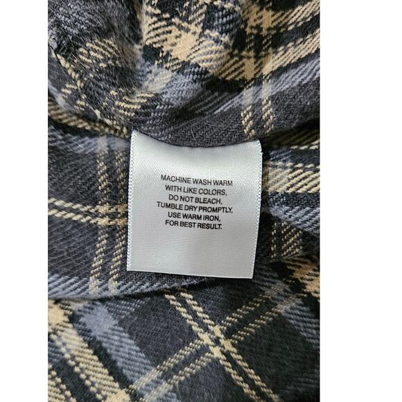 Craftsman Men's Large Plaid 100% Cotton Button Down Shirt - Picture 5 of 8